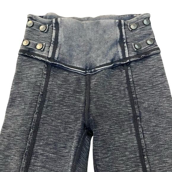 Free People Movement Catch Me If You Can Leggings XS Moto Patchwork Boho Ankle - Picture 2 of 11